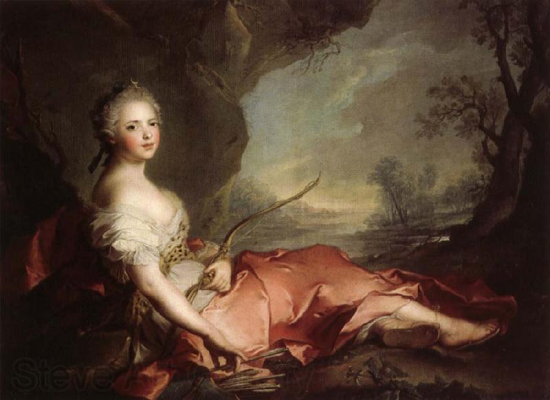 Jean Marc Nattier Marie Adelaide of France Represented as Diana France oil painting art